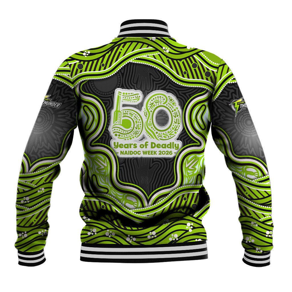 Sydney Thunder NAIDOC Week 2026 Baseball Jacket Aboriginal Indigenous - 50 Years of Deadly