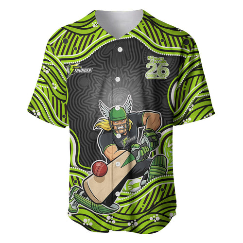 Sydney Thunder NAIDOC Week 2026 Baseball Jersey Aboriginal Indigenous - 50 Years of Deadly