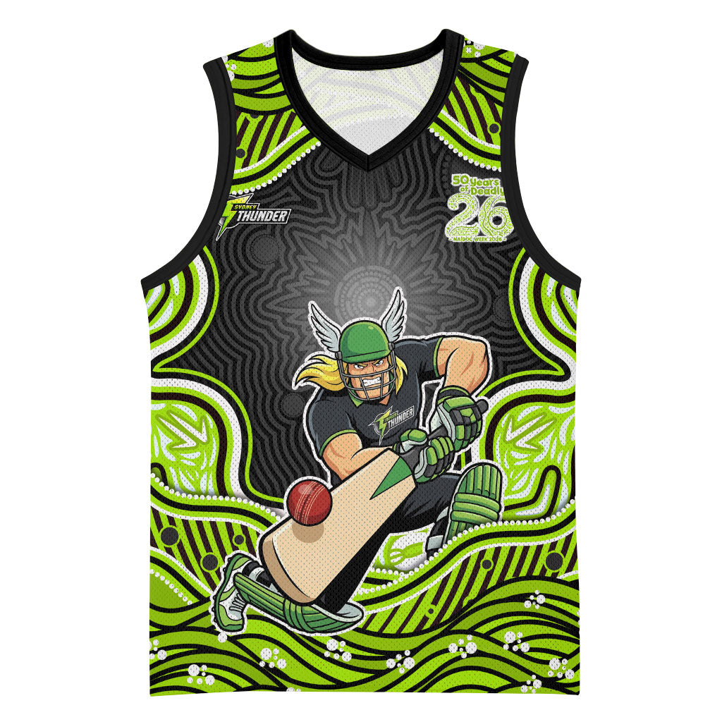 Sydney Thunder NAIDOC Week 2026 Basketball Jersey Aboriginal Indigenous - 50 Years of Deadly