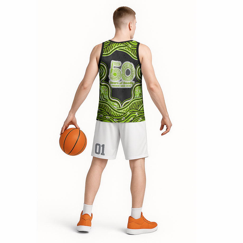 Sydney Thunder NAIDOC Week 2026 Basketball Jersey Aboriginal Indigenous - 50 Years of Deadly