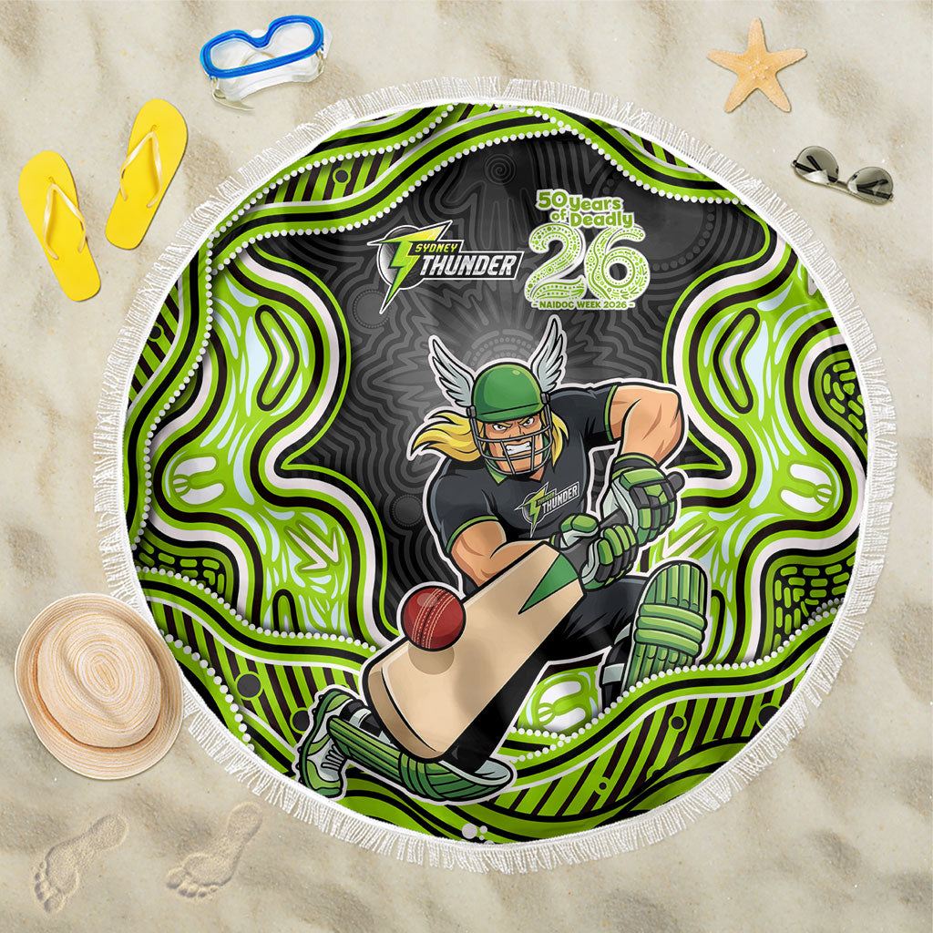 Sydney Thunder NAIDOC Week 2026 Beach Blanket Aboriginal Indigenous - 50 Years of Deadly