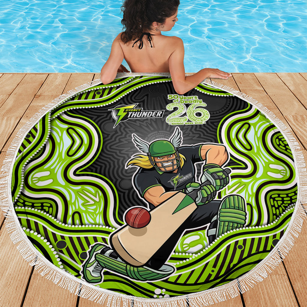 Sydney Thunder NAIDOC Week 2026 Beach Blanket Aboriginal Indigenous - 50 Years of Deadly