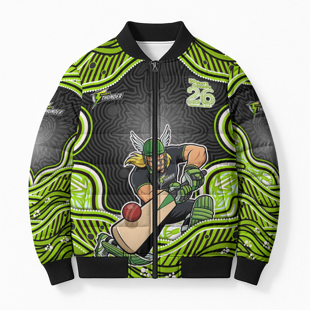 Sydney Thunder NAIDOC Week 2026 Bomber Puffer Jacket Aboriginal Indigenous - 50 Years of Deadly