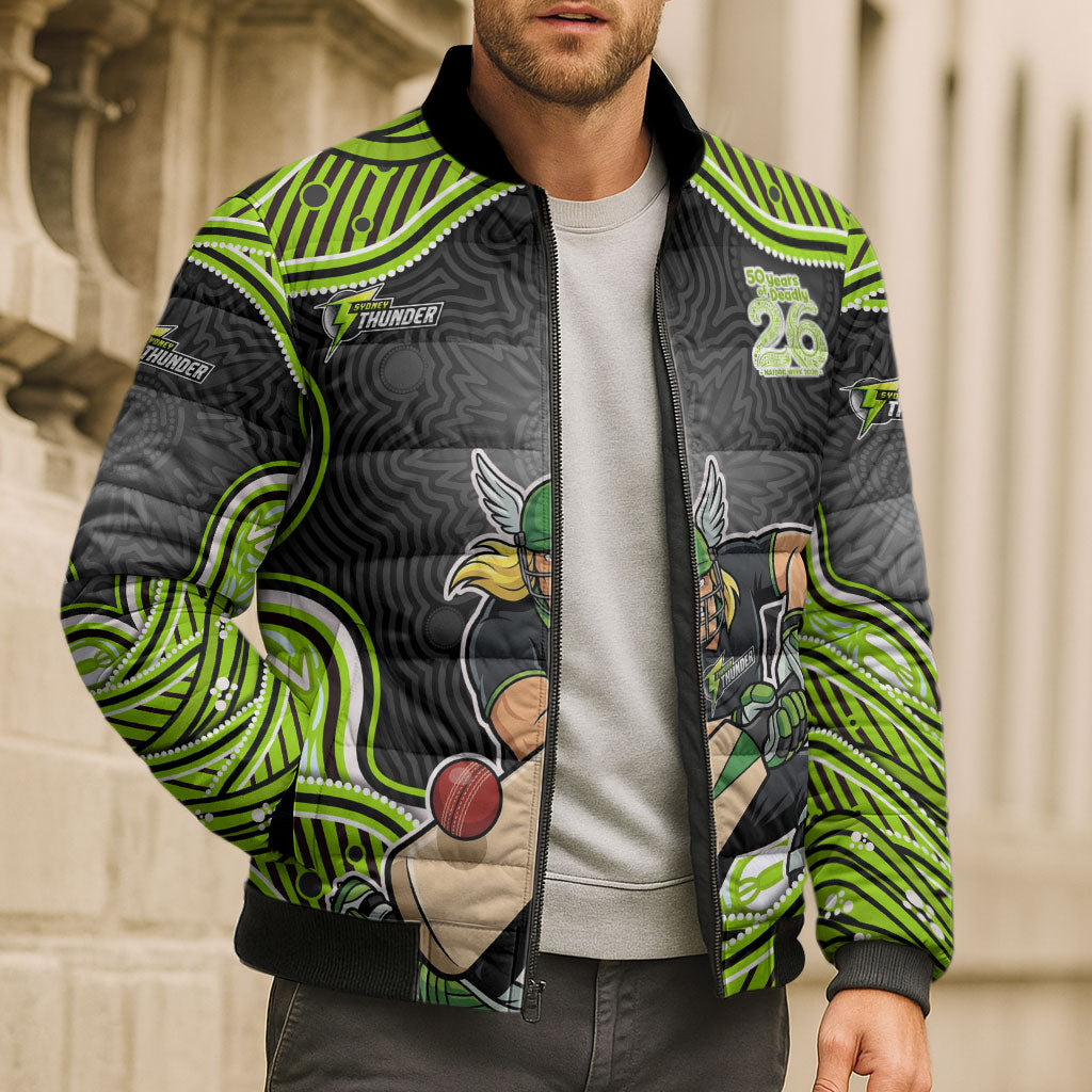 Sydney Thunder NAIDOC Week 2026 Bomber Puffer Jacket Aboriginal Indigenous - 50 Years of Deadly