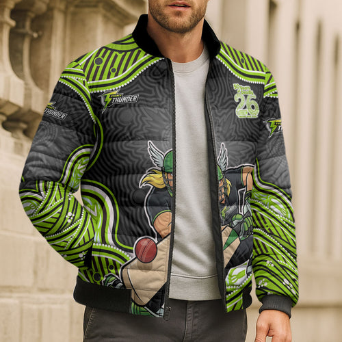 Sydney Thunder NAIDOC Week 2026 Bomber Puffer Jacket Aboriginal Indigenous - 50 Years of Deadly
