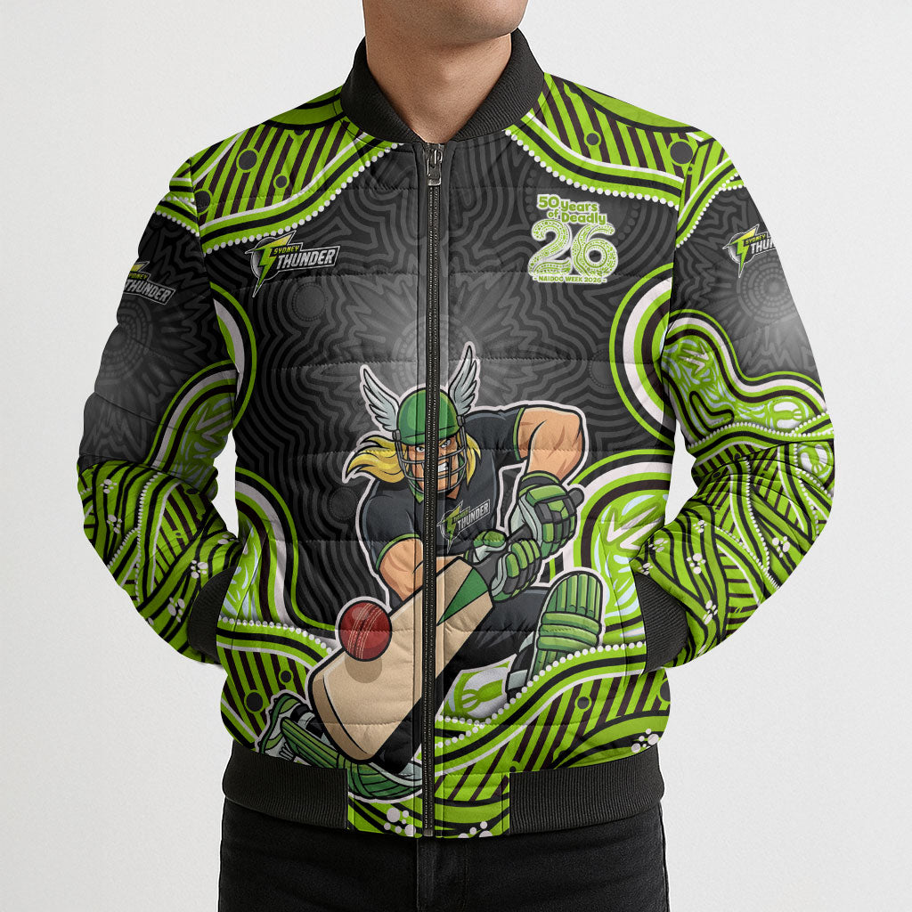 Sydney Thunder NAIDOC Week 2026 Bomber Puffer Jacket Aboriginal Indigenous - 50 Years of Deadly