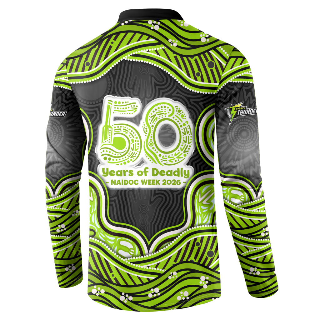 Sydney Thunder NAIDOC Week 2026 Button Sweatshirt Aboriginal Indigenous - 50 Years of Deadly