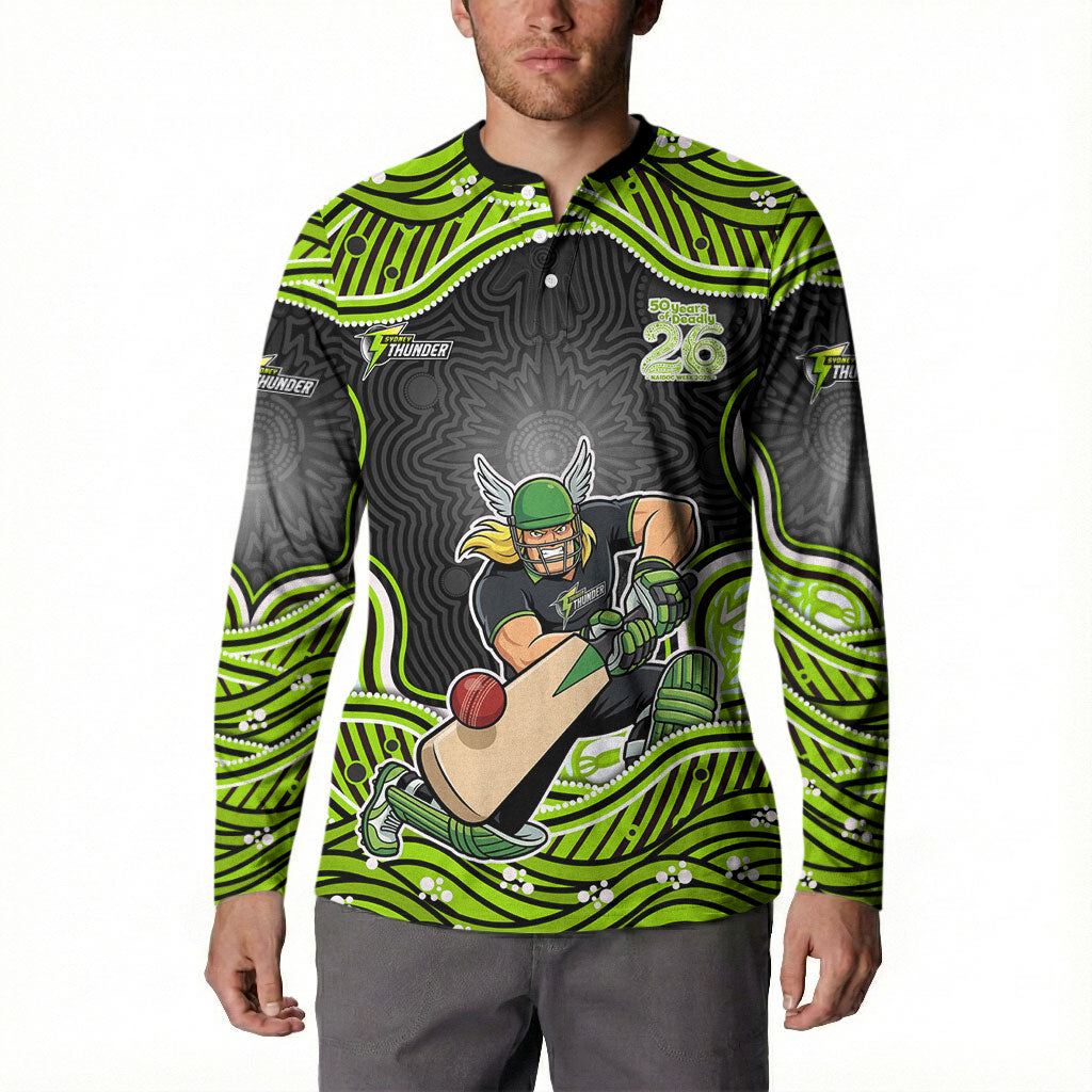 Sydney Thunder NAIDOC Week 2026 Button Sweatshirt Aboriginal Indigenous - 50 Years of Deadly