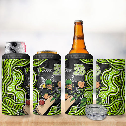 Sydney Thunder NAIDOC Week 2026 4 in 1 Can Cooler Tumbler Aboriginal Indigenous - 50 Years of Deadly