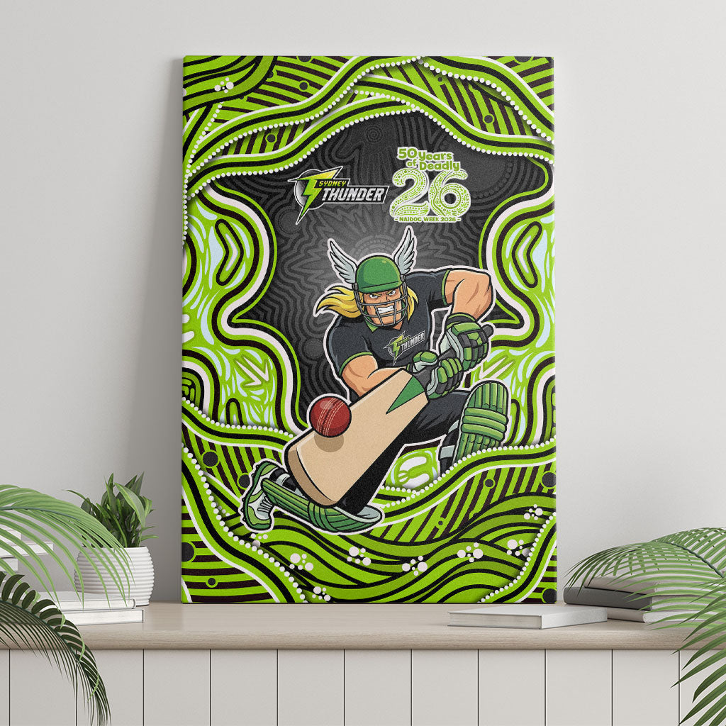 Sydney Thunder NAIDOC Week 2026 Canvas Wall Art Aboriginal Indigenous - 50 Years of Deadly