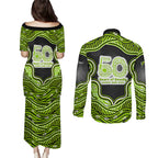Sydney Thunder NAIDOC Week 2026 Couples Matching Puletasi and Long Sleeve Button Shirt Aboriginal Indigenous - 50 Years of Deadly