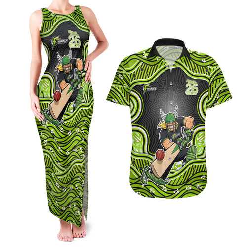 Sydney Thunder NAIDOC Week 2026 Couples Matching Tank Maxi Dress and Hawaiian Shirt Aboriginal Indigenous - 50 Years of Deadly