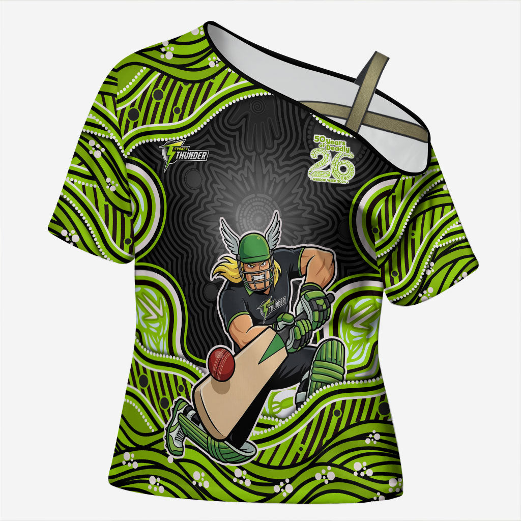 Sydney Thunder NAIDOC Week 2026 Cross Shoulder Shirt Aboriginal Indigenous - 50 Years of Deadly