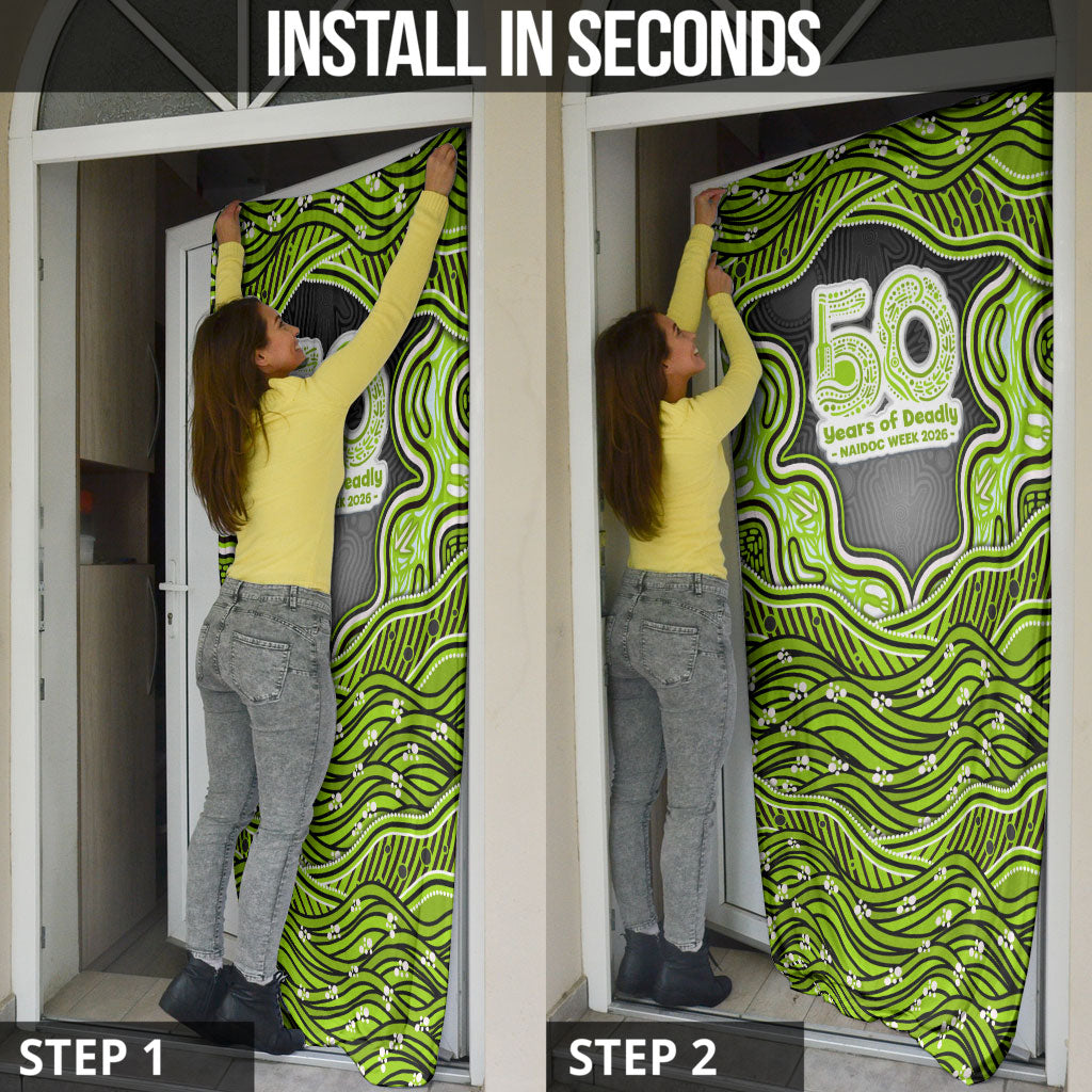 Sydney Thunder NAIDOC Week 2026 Door Cover Aboriginal Indigenous - 50 Years of Deadly