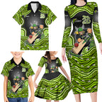 Sydney Thunder NAIDOC Week 2026 Family Matching Long Sleeve Bodycon Dress and Hawaiian Shirt Aboriginal Indigenous - 50 Years of Deadly