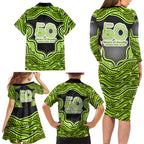 Sydney Thunder NAIDOC Week 2026 Family Matching Long Sleeve Bodycon Dress and Hawaiian Shirt Aboriginal Indigenous - 50 Years of Deadly