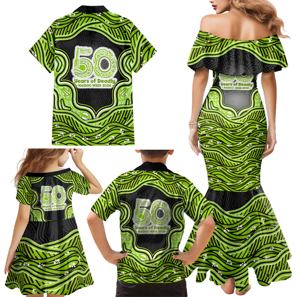 Sydney Thunder NAIDOC Week 2026 Family Matching Mermaid Dress and Hawaiian Shirt Aboriginal Indigenous - 50 Years of Deadly
