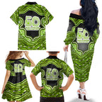 Sydney Thunder NAIDOC Week 2026 Family Matching Off The Shoulder Long Sleeve Dress and Hawaiian Shirt Aboriginal Indigenous - 50 Years of Deadly