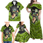 Sydney Thunder NAIDOC Week 2026 Family Matching Off Shoulder Maxi Dress and Hawaiian Shirt Aboriginal Indigenous - 50 Years of Deadly