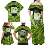 Sydney Thunder NAIDOC Week 2026 Family Matching Off Shoulder Maxi Dress and Hawaiian Shirt Aboriginal Indigenous - 50 Years of Deadly