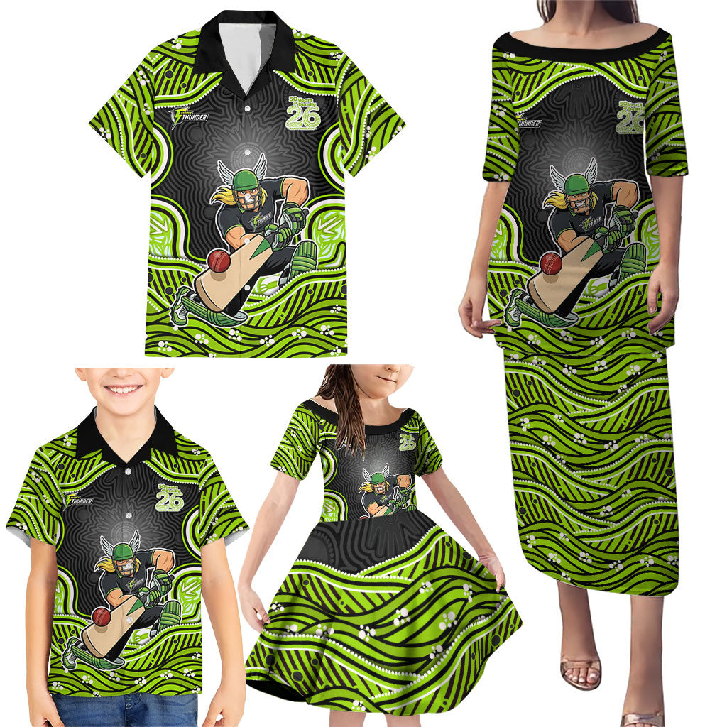 Sydney Thunder NAIDOC Week 2026 Family Matching Puletasi and Hawaiian Shirt Aboriginal Indigenous - 50 Years of Deadly