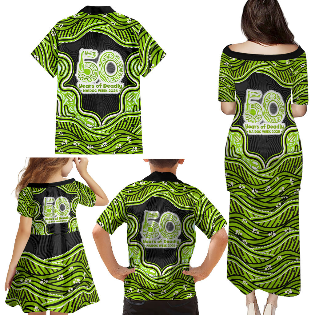 Sydney Thunder NAIDOC Week 2026 Family Matching Puletasi and Hawaiian Shirt Aboriginal Indigenous - 50 Years of Deadly