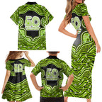 Sydney Thunder NAIDOC Week 2026 Family Matching Short Sleeve Bodycon Dress and Hawaiian Shirt Aboriginal Indigenous - 50 Years of Deadly