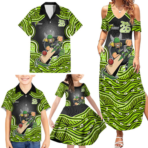 Sydney Thunder NAIDOC Week 2026 Family Matching Summer Maxi Dress and Hawaiian Shirt Aboriginal Indigenous - 50 Years of Deadly