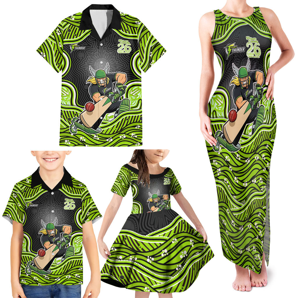 Sydney Thunder NAIDOC Week 2026 Family Matching Tank Maxi Dress and Hawaiian Shirt Aboriginal Indigenous - 50 Years of Deadly