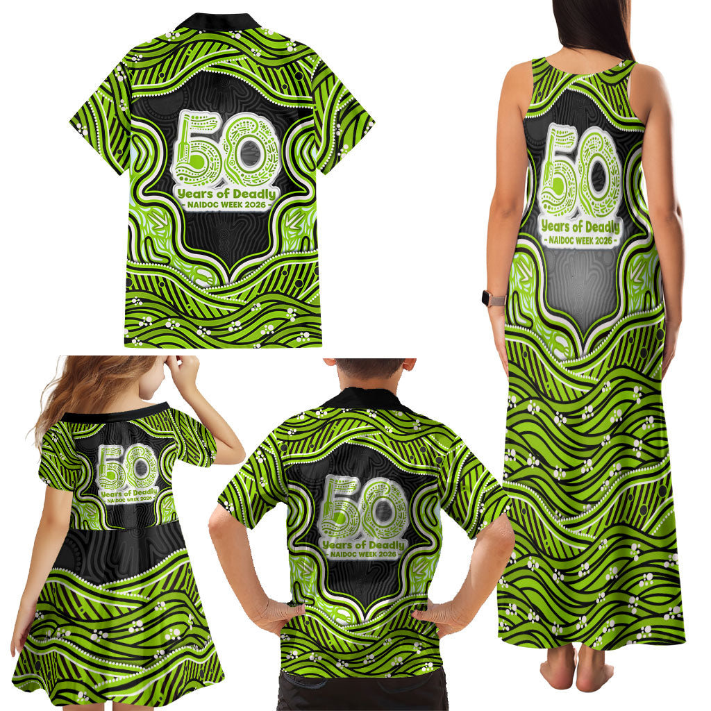Sydney Thunder NAIDOC Week 2026 Family Matching Tank Maxi Dress and Hawaiian Shirt Aboriginal Indigenous - 50 Years of Deadly