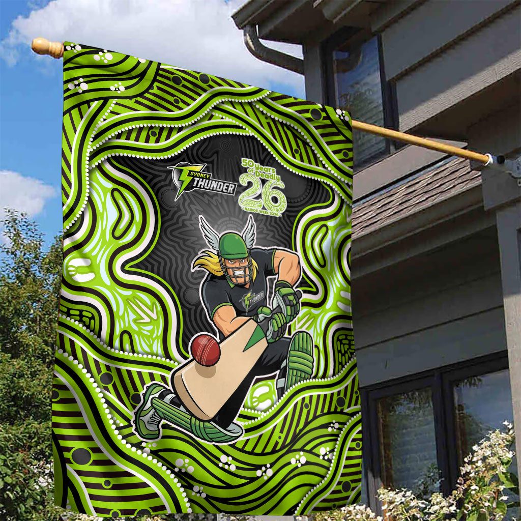 Sydney Thunder NAIDOC Week 2026 Garden Flag Aboriginal Indigenous - 50 Years of Deadly