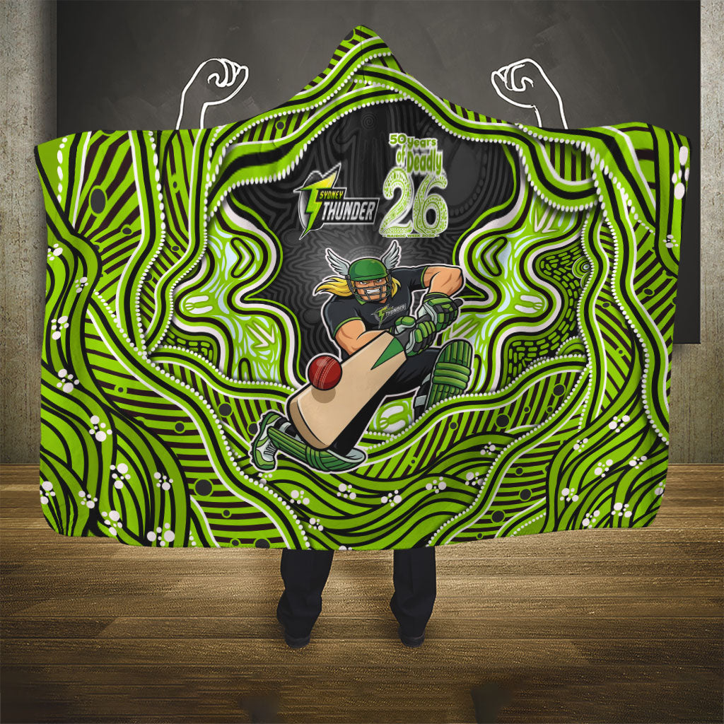Sydney Thunder NAIDOC Week 2026 Hooded Blanket Aboriginal Indigenous - 50 Years of Deadly