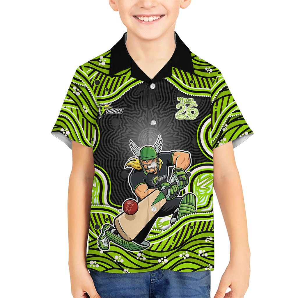 Sydney Thunder NAIDOC Week 2026 Kid Hawaiian Shirt Aboriginal Indigenous - 50 Years of Deadly