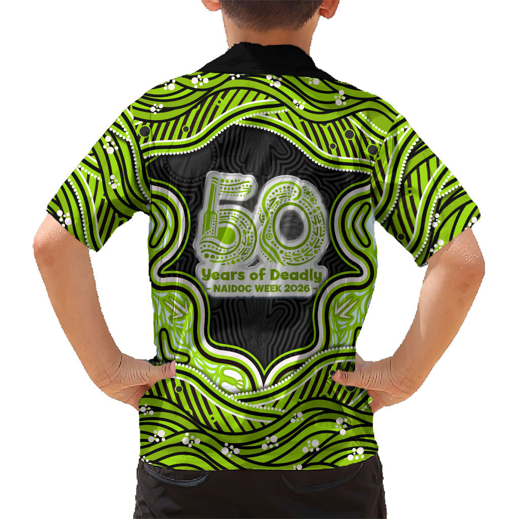Sydney Thunder NAIDOC Week 2026 Kid Hawaiian Shirt Aboriginal Indigenous - 50 Years of Deadly