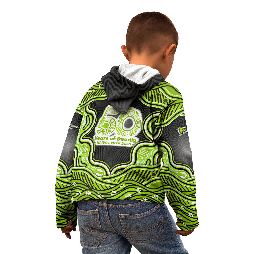 Sydney Thunder NAIDOC Week 2026 Kid Hoodie Aboriginal Indigenous - 50 Years of Deadly
