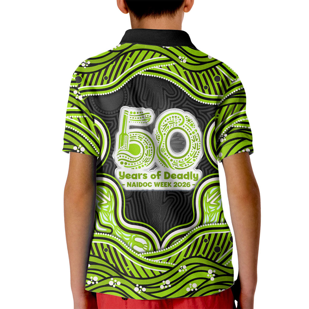 Sydney Thunder NAIDOC Week 2026 Kid Polo Shirt Aboriginal Indigenous - 50 Years of Deadly