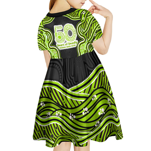 Sydney Thunder NAIDOC Week 2026 Kid Short Sleeve Dress Aboriginal Indigenous - 50 Years of Deadly