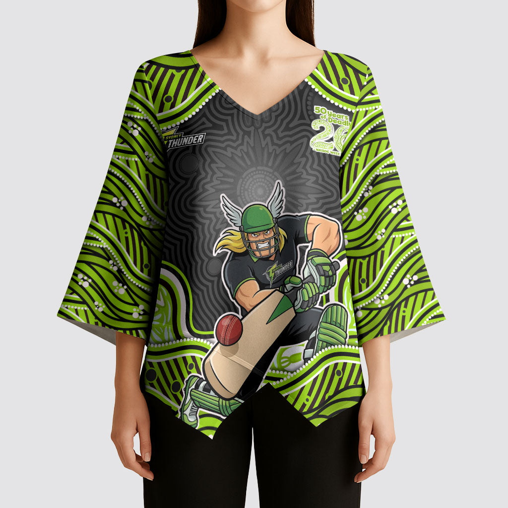Sydney Thunder NAIDOC Week 2026 Kimono Sleeve Blouse Aboriginal Indigenous - 50 Years of Deadly
