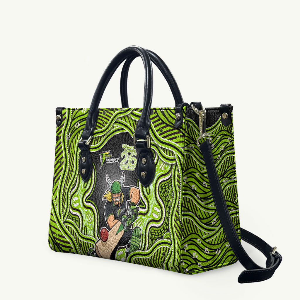 Sydney Thunder NAIDOC Week 2026 Leather Bag Aboriginal Indigenous - 50 Years of Deadly