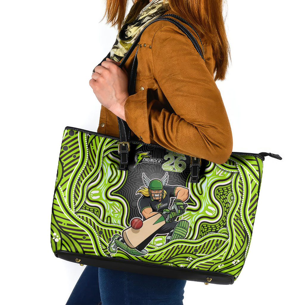 Sydney Thunder NAIDOC Week 2026 Leather Tote Bag Aboriginal Indigenous - 50 Years of Deadly