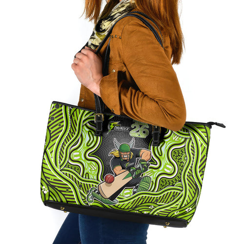 Sydney Thunder NAIDOC Week 2026 Leather Tote Bag Aboriginal Indigenous - 50 Years of Deadly