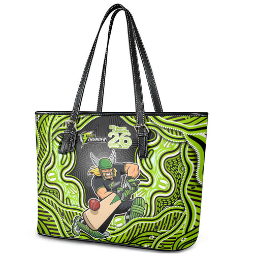 Sydney Thunder NAIDOC Week 2026 Leather Tote Bag Aboriginal Indigenous - 50 Years of Deadly