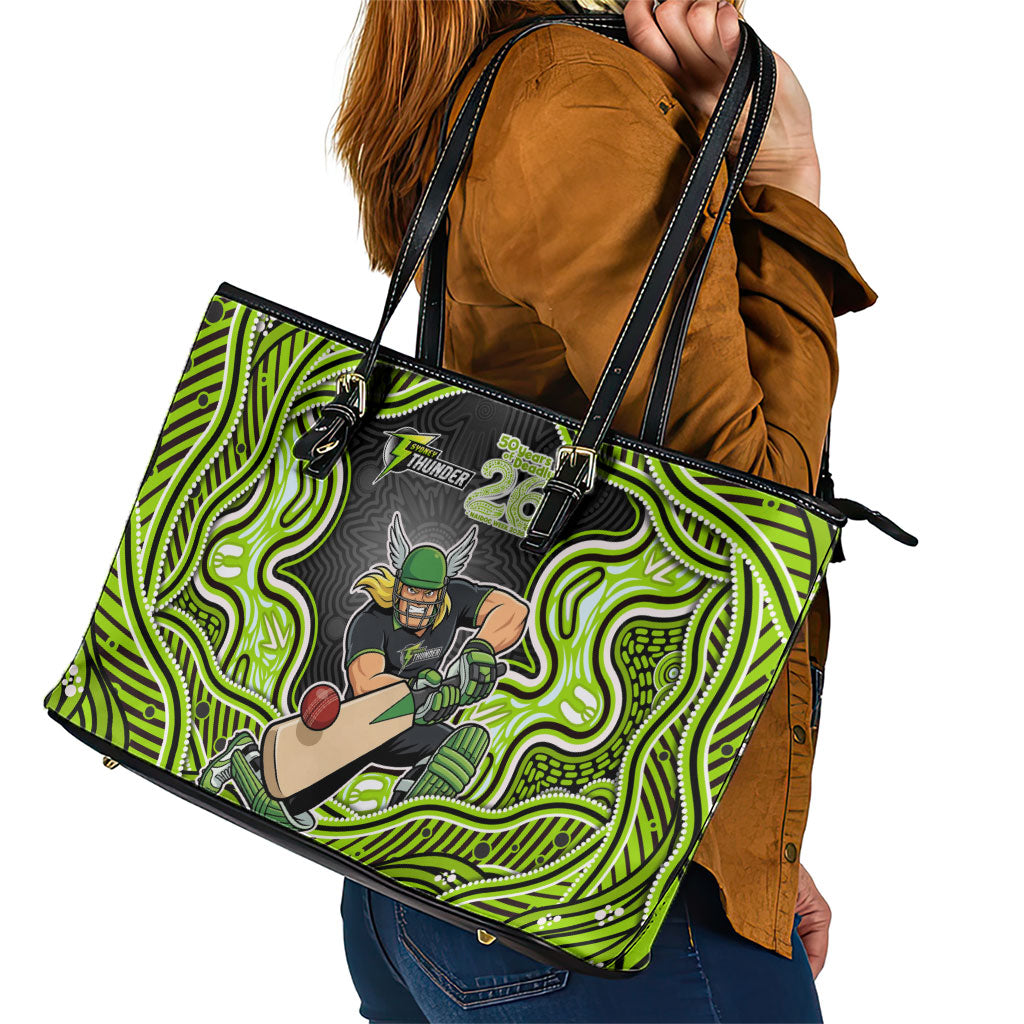 Sydney Thunder NAIDOC Week 2026 Leather Tote Bag Aboriginal Indigenous - 50 Years of Deadly