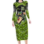 Sydney Thunder NAIDOC Week 2026 Long Sleeve Bodycon Dress Aboriginal Indigenous - 50 Years of Deadly