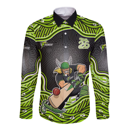 Sydney Thunder NAIDOC Week 2026 Long Sleeve Button Shirt Aboriginal Indigenous - 50 Years of Deadly