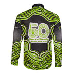 Sydney Thunder NAIDOC Week 2026 Long Sleeve Button Shirt Aboriginal Indigenous - 50 Years of Deadly