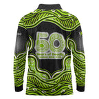 Sydney Thunder NAIDOC Week 2026 Long Sleeve Polo Shirt Aboriginal Indigenous - 50 Years of Deadly