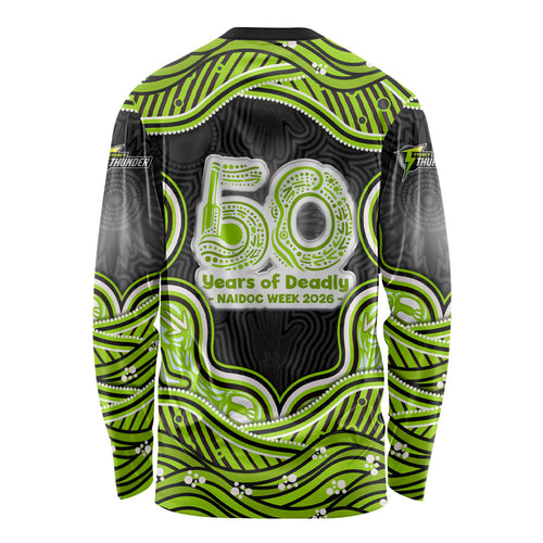 Sydney Thunder NAIDOC Week 2026 Long Sleeve Shirt Aboriginal Indigenous - 50 Years of Deadly