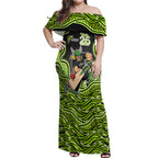 Sydney Thunder NAIDOC Week 2026 Off Shoulder Maxi Dress Aboriginal Indigenous - 50 Years of Deadly