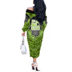 Sydney Thunder NAIDOC Week 2026 Off The Shoulder Long Sleeve Dress Aboriginal Indigenous - 50 Years of Deadly